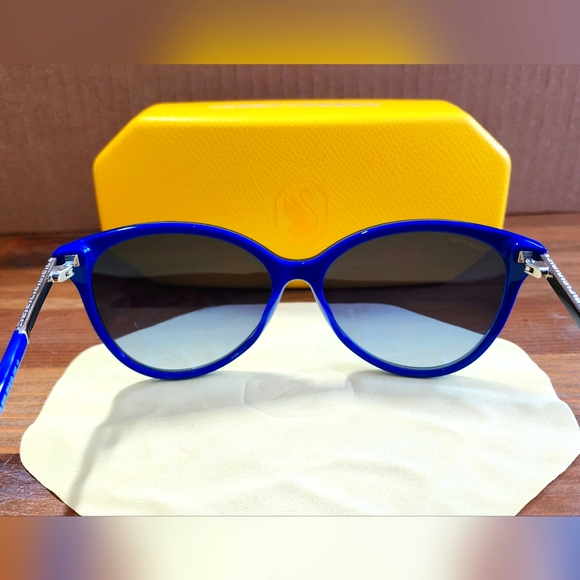 AUTH NEW Swarovski SK0309 Blue Sunglasses - Picture 5 of 10